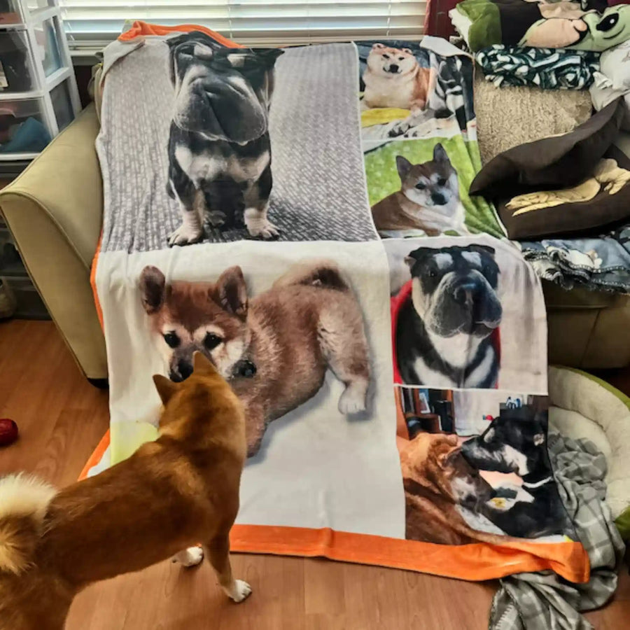 Frazada personalizada con fotografía de de nuestra adorable mascota.