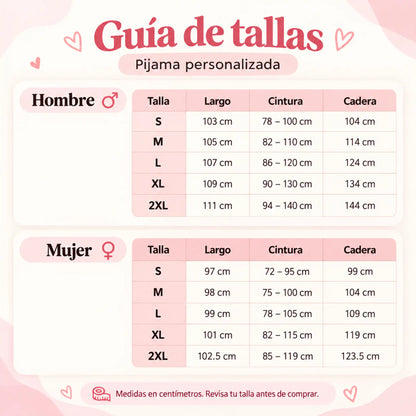 Pijama Personalizada con Fotos y Caras para Hombre y Mujer | Pantalón con Rostros de Parejas, Mascotas, Novios y Familia | Regalo Original de Cumpleaños