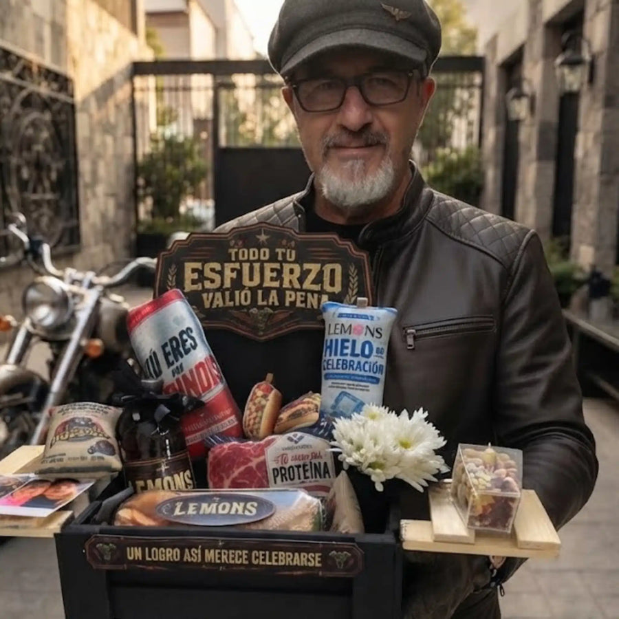 Canasta sorpresa personalizada preparada por Lemons en Ciudad Juárez