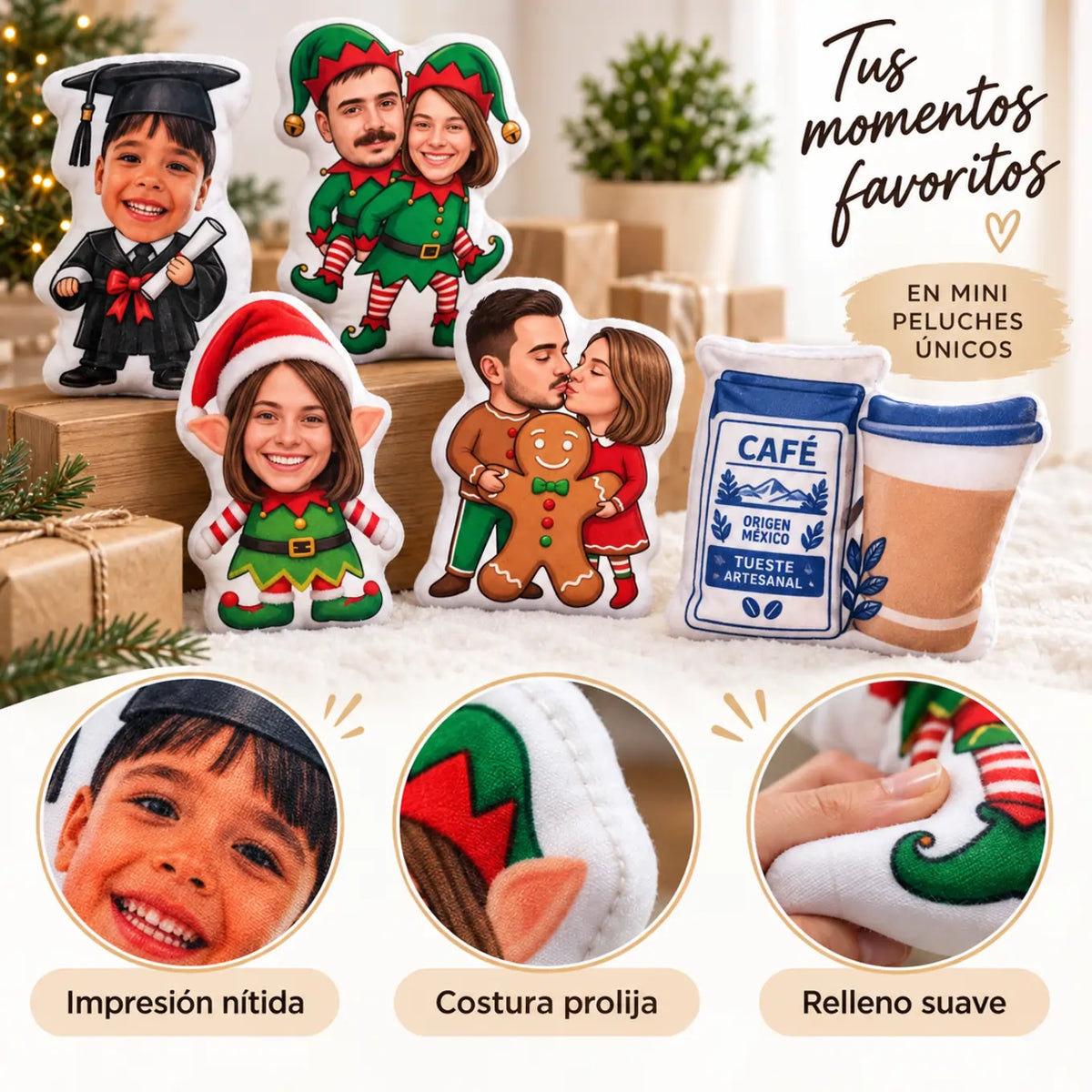 Mini almohada personalizada