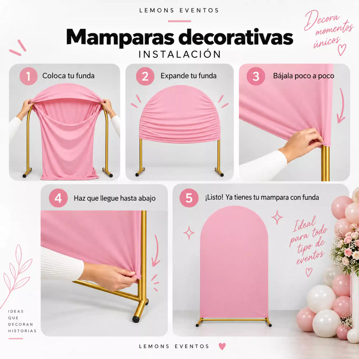 Funda personalizada para mampara