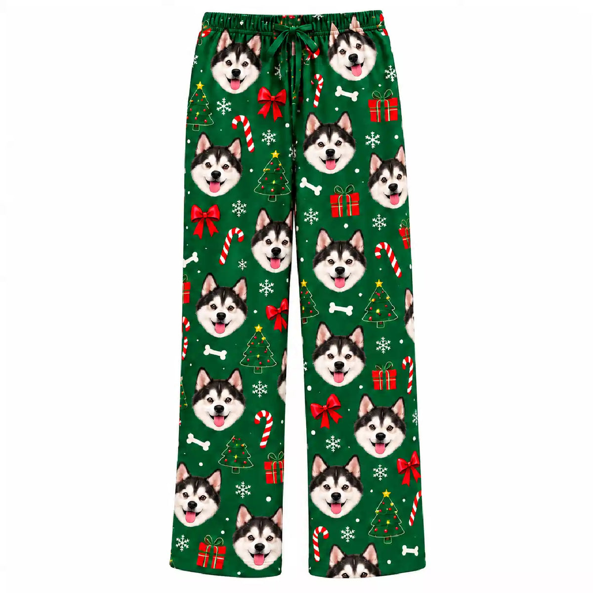Pijama Personalizada con Fotos y Caras para Hombre y Mujer | Pantalón con Rostros de Parejas, Mascotas, Novios y Familia | Regalo Original de Cumpleaños