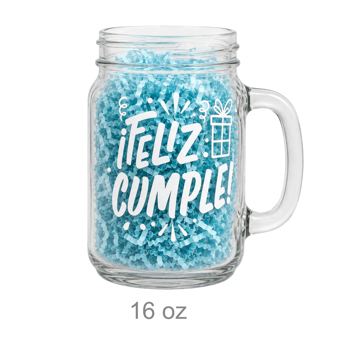 Tarro de vidrio de 16 oz